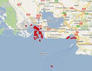 Le petroliere in rada a Marsiglia